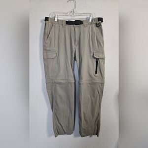 Bc Clothing Mens Tan Xl Convertible Stretch Cargo Pants